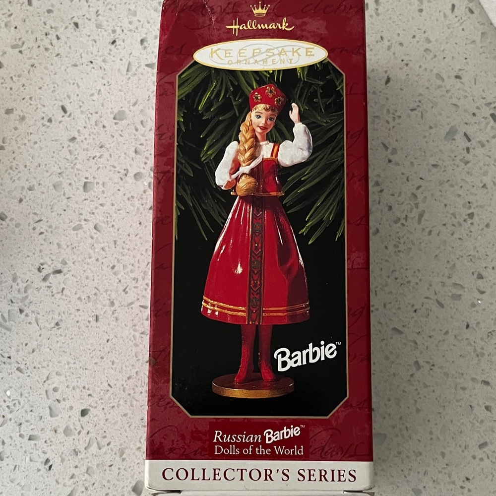 Hallmark Keepsake Russian Barbie in Red Dress